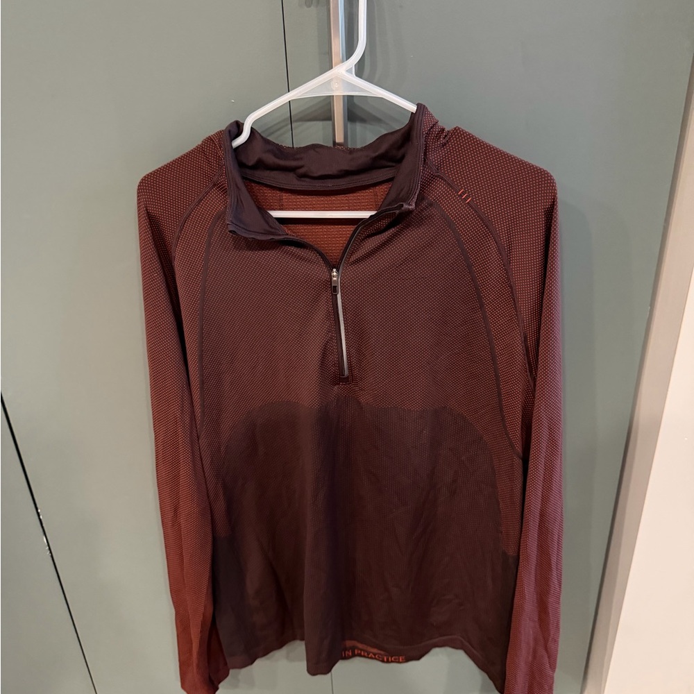 lululemon athletica Men's Zip Up Sweater - Maroon